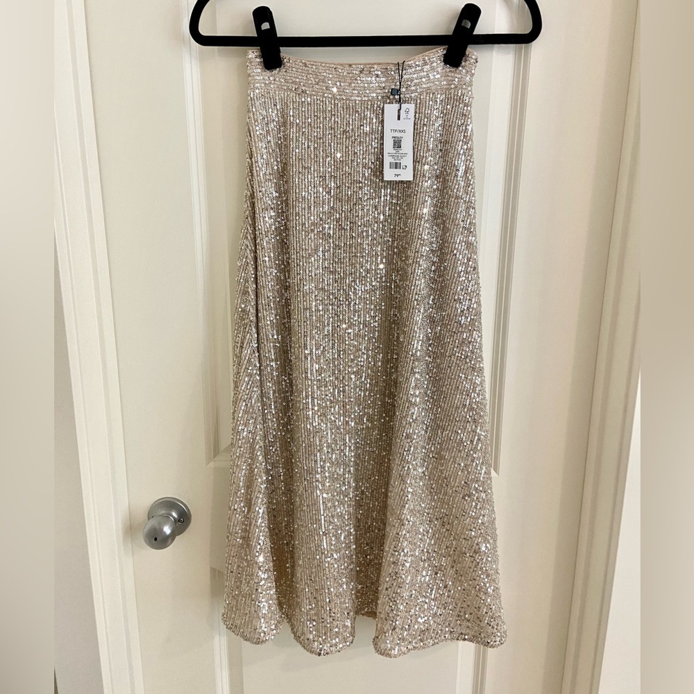 Dynamite Presley Sequin Midi Skirt